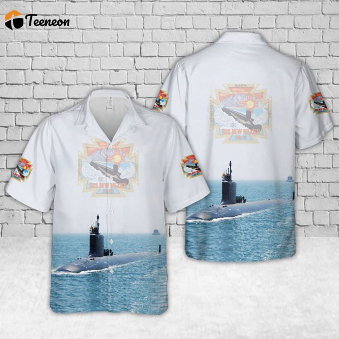 Us Navy Uss New Mexico (Ssn-779) Hawaiian Shirt Gift For Dad Father Days 1