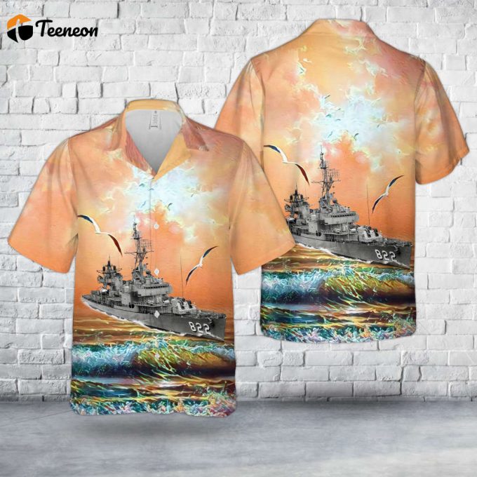 Us Navy Uss Robert H. Mccard (Dd-822) Gearing-Class Destroyer Hawaiian Shirt Gift For Dad Father Days 1