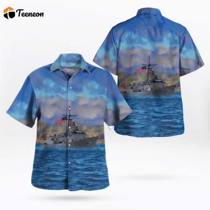 Us Navy, Uss Taylor (Dd-468) Hawaiian Shirt Gift For Dad Father Days 1