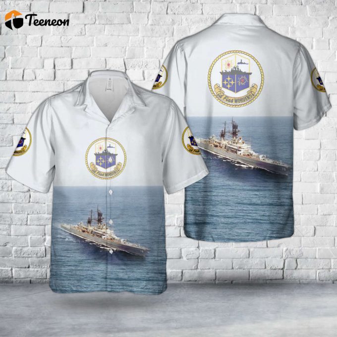 Us Navy Uss Worden (Dlg/Cg-18) Leahy-Class Cruiser Hawaiian Shirt Gift For Dad Father Days