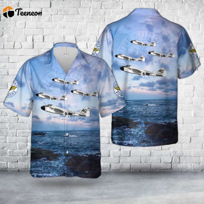 Us Navy Va-75 Sunday Punchers A-6A Intruder Buno 151592, Ag-504 Hawaiian Shirt Gift For Dad Father Days 1