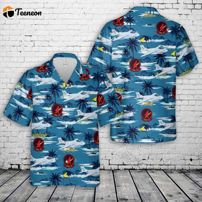 Us Navy Vaq-33 Firebirds 1992 A-6A Intruder Hawaiian Shirt Gift For Dad Father Days 1