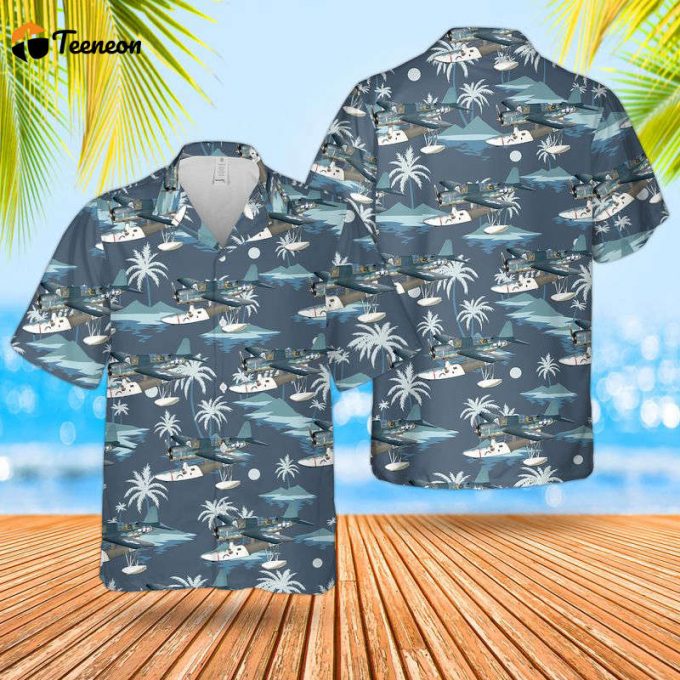 Us Navy Vought Os2U Kingfisher Hawaiian Shirt Gift For Dad Father Days 1