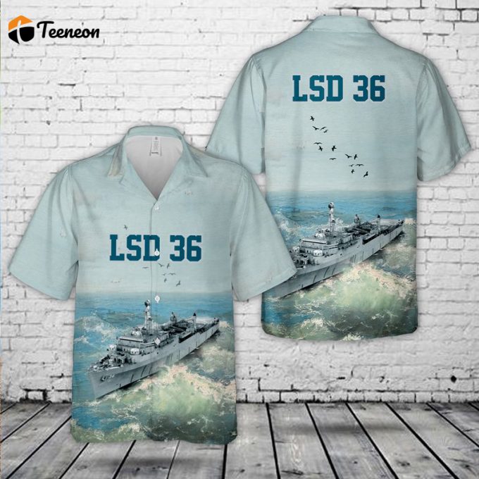 Uss Anchorage (Lsd 36) U.s Navy Ship Reunions Hawaiian Shirt Gift For Dad Father Days 1