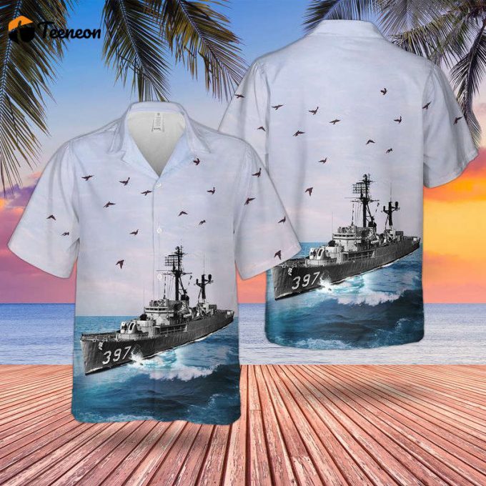 Uss Wilhoite (De/Der 397) U.s Navy Ship Reunions Hawaiian Shirt Gift For Dad Father Days 1