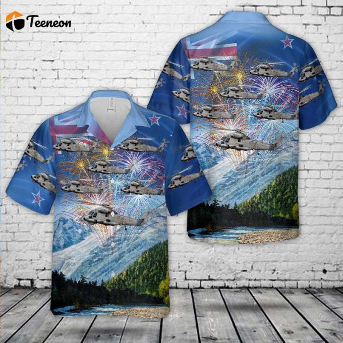 Waitangi Day, Royal New Zealand Navy Kaman Sh-2G Super Seasprite Hawaiian Shirt Gift For Dad Father Days 1