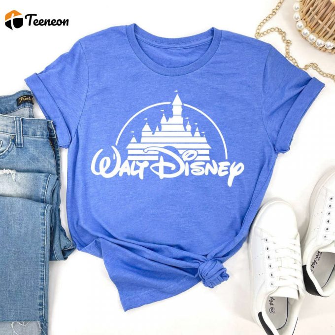 Walt Disney T-Shirt, Disney Shirts, Mickey Shirts, Minnie Shirt, Disneyworld Shirt, Disney Shirt For Women, Walt Disney Shirt, Disney Castle 1
