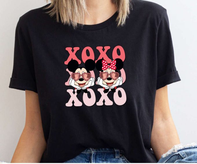 Xoxo Disney Valentine S Day Tshirt: Minnie &Amp; Mickey Tee Perfect Valentines Gift For Her 3