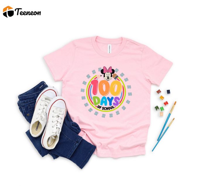 100 Days Of School T-Shirt, Disneyworld Shirt, Mickey Mouse Shirt, 100Th Days Celebration Gifts, Teacher Squad Shirt, Donald Duck Shirt 1