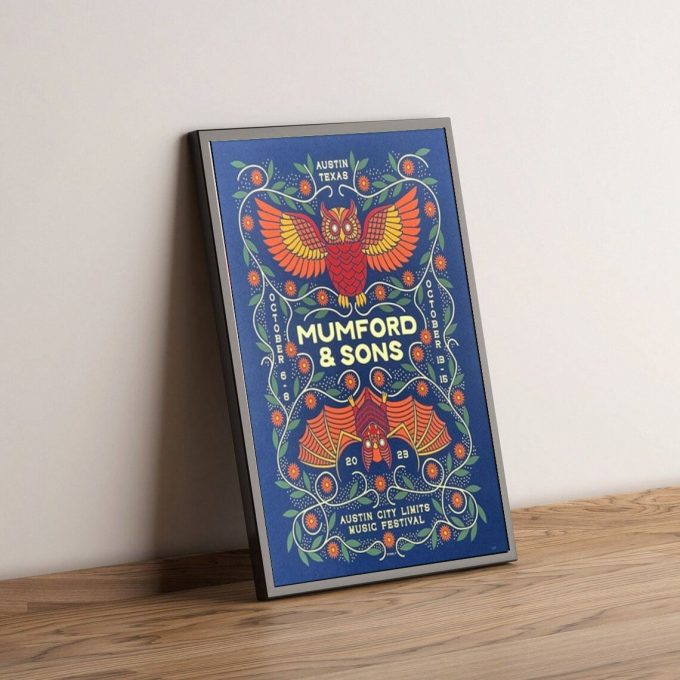 Mumford &Amp;Amp; Sons Oct 6-8 + 13-15 2024 Austin Tx Event Poster For Home Decor 1