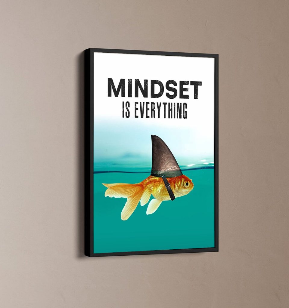 Mindset Is Everything Motivational Wall Art Poster For Home Decor 2