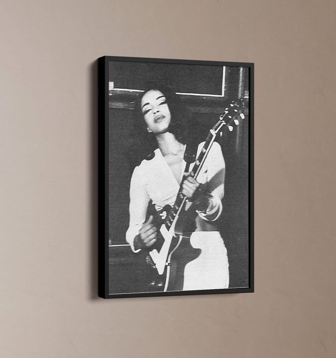 Sade Playing The Guitar Poster For Home Decor, Sade Poster For Home Decor 1