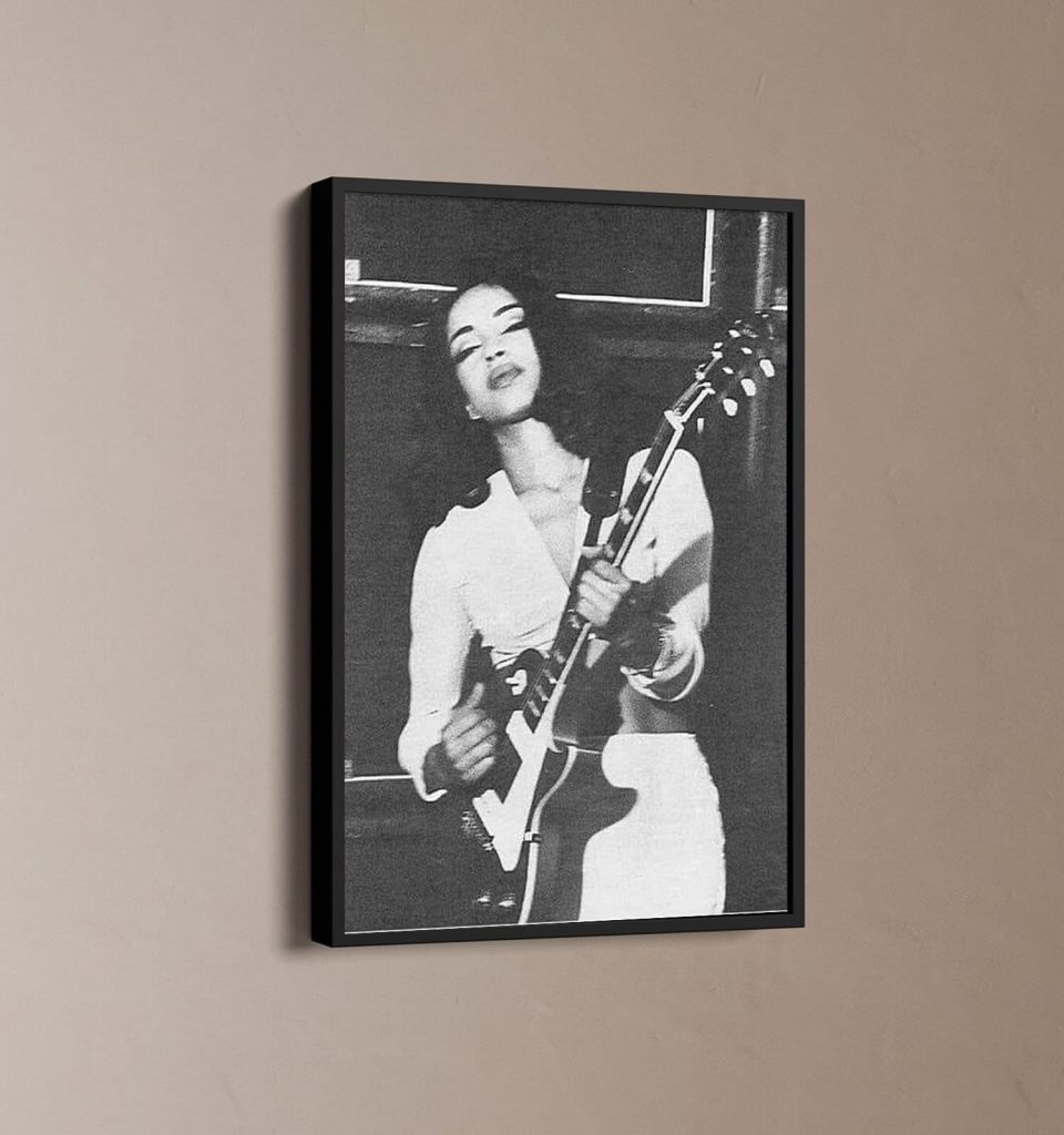 Sade Playing The Guitar Poster For Home Decor, Sade Poster For Home Decor 2