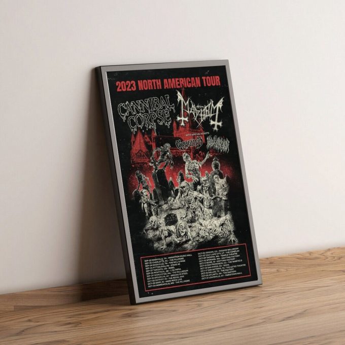 Cannibal Corpse North American Tour 2024 Poster For Home Decor 1