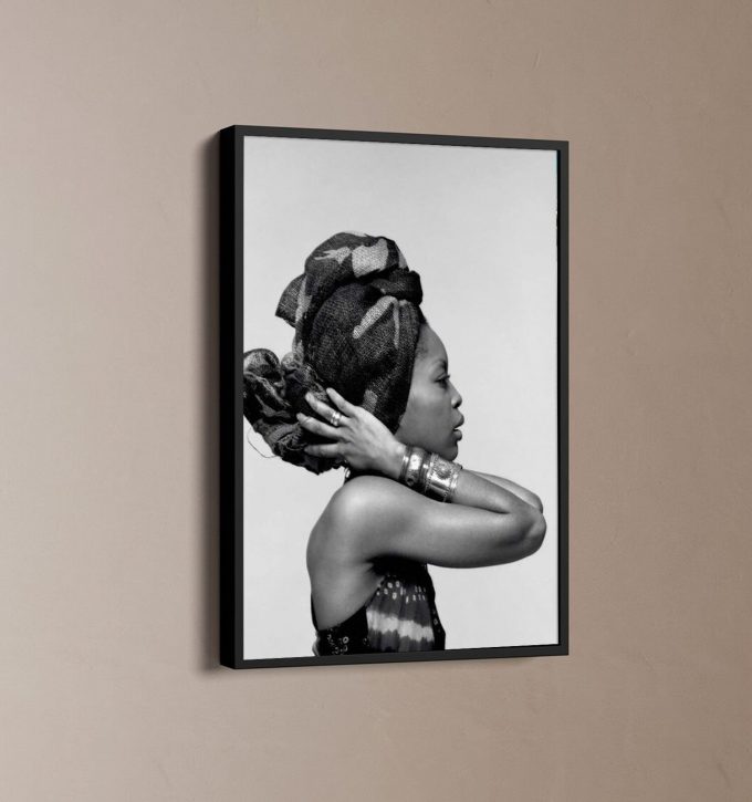 Erykah Badu Black And White Poster For Home Decor, Erykah Badu Poster For Home Decor 1