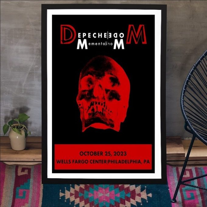 Depeche Mode October 25, 2024 Wells Fargo Center Philadelphia, Pa Tour Poster For Home Decor 1