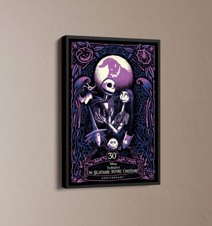 The Nightmare Before Christmas 30Th Anniversary Movie 2024 Poster For Home Decor 1
