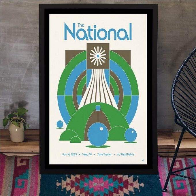 The National Tulsa Theater Tulsa, Ok Nov 16, 2024 Poster For Home Decor 1