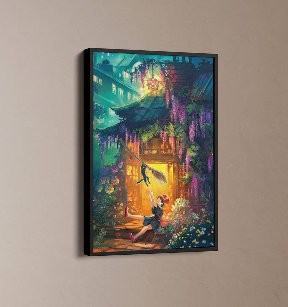 Kiki'S Delivery Service, Japanese Anime Poster Gift For Home Decor, Studio Ghibli Poster Gift For Home Decor 2