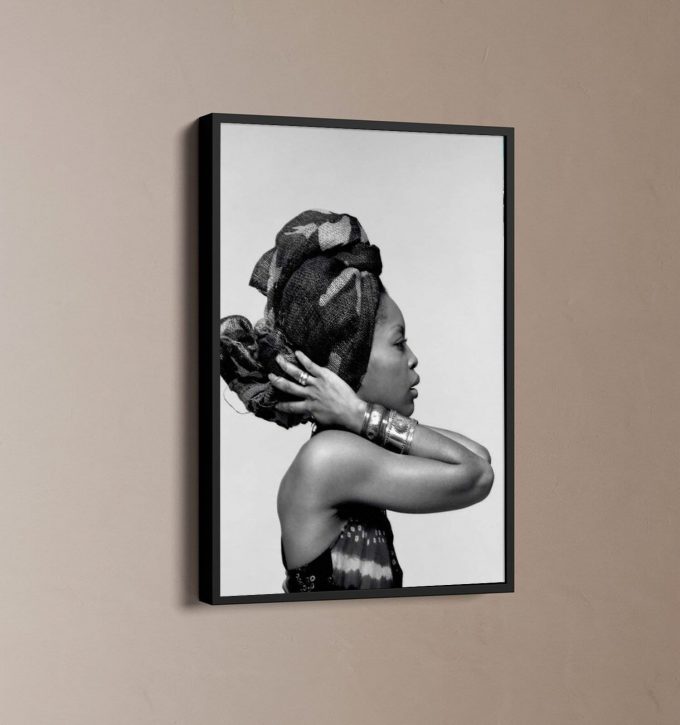 Erykah Badu Black And White Poster Gift For Home Decor, Erykah Badu Poster Gift For Home Decor 1