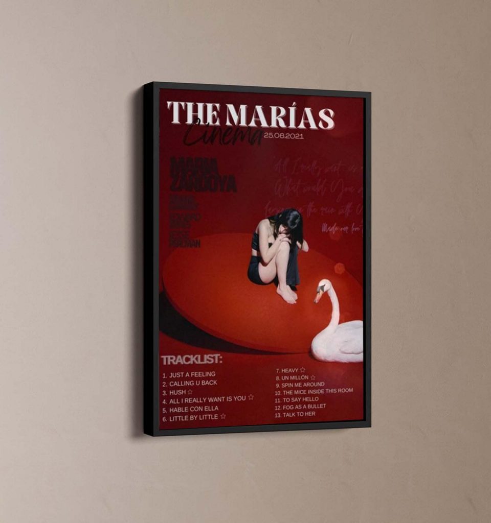 The Marias Cinema Tracklist Poster Gift For Home Decor 2