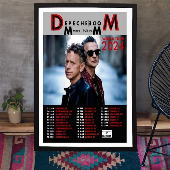 Depeche Mode World Tour 2024 Poster Gift For Home Decor 1