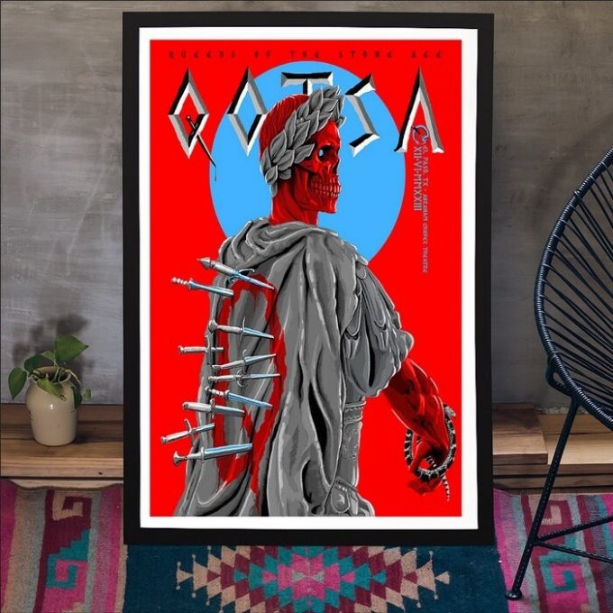 Queens Of The Stone Age Concert Kia Forum Inglewood Dec, 16, 2024 Poster Gift For Home Decor 1