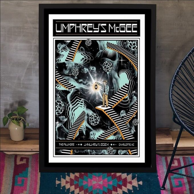 Umphrey'S Mcgee The Fillmore Jan 11 2024 Charlotte, Nc Poster Gift For Home Decor 1