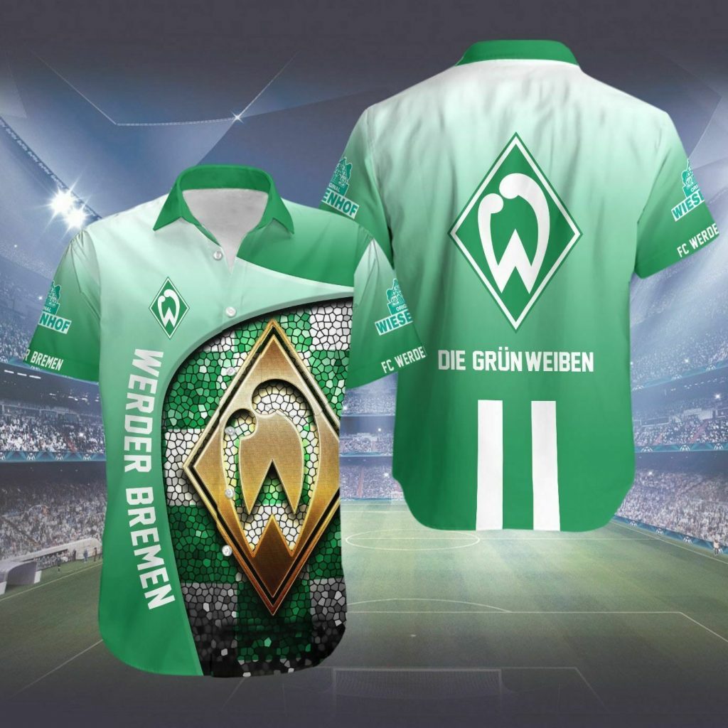 Sv Werr Bremen Die Grun Weiben Hawaiian Shirt Gift For Men And Women 2