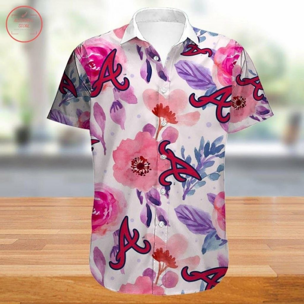 Floral Atlanta Braves Hawaiian Shirt Gift For Men And Women Suer Beach Outfit 2