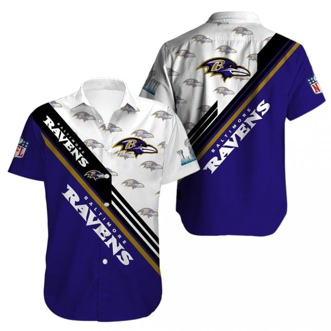 Baltimore Ravens Pattern Hawaiian Shirt 1