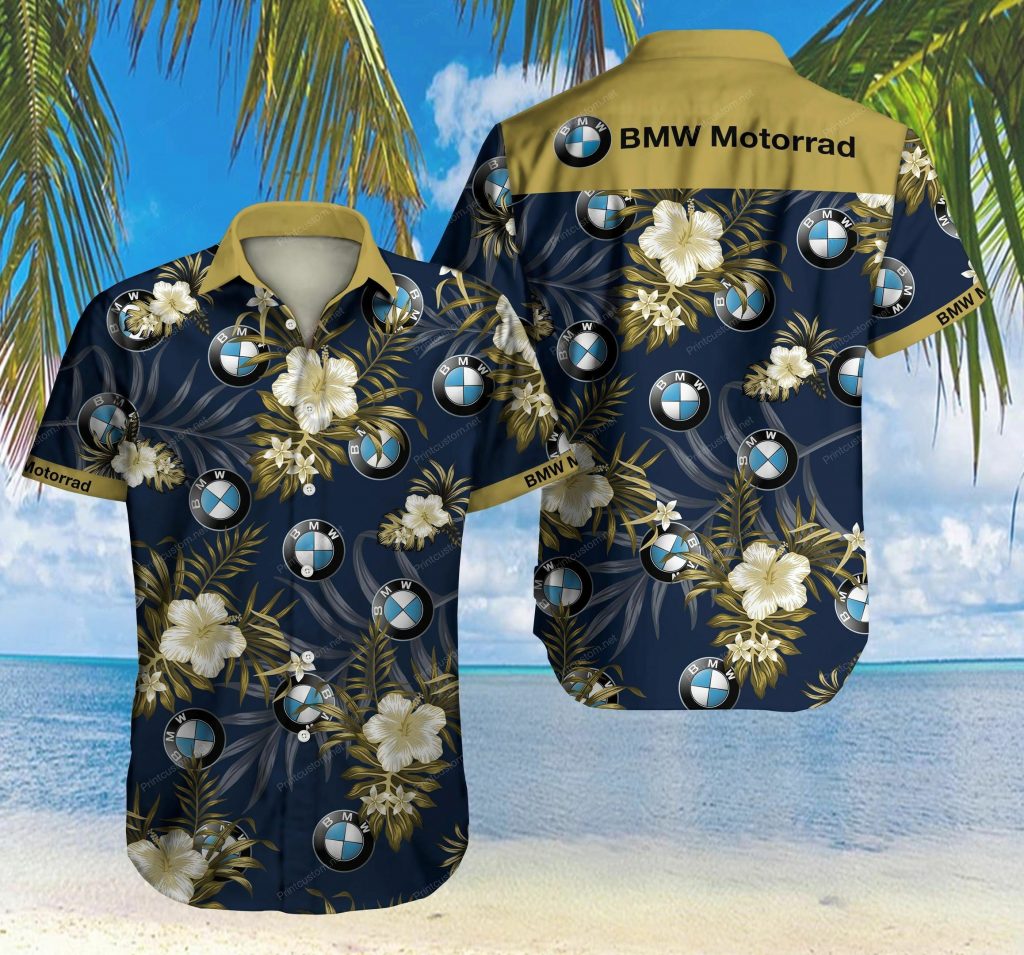 Bmw Motorrad Floral Hawaiian Shirt 2