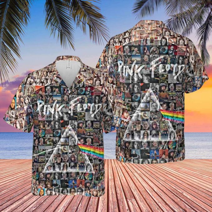 Pink Floyd Photo Mosaic Print Art Of All Things Hawaiian Shirt Gift For Men Women 1