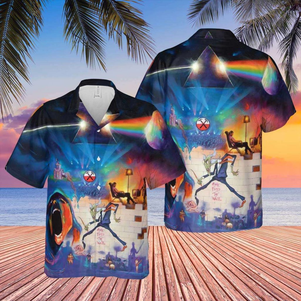 Pink Floyd The Wall Dark Side Of The Moon Fine Art Hawaiian Shirt Gift For Men Women 5