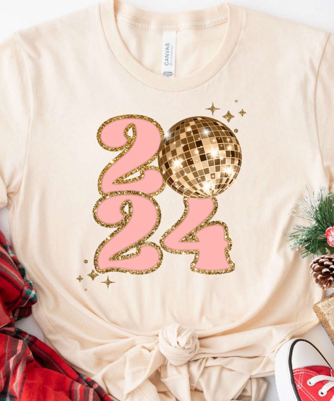 2024 New Year Tshirt, New Year Party Outfit, New Years Eve Shirt, Christmas Gift For Her, 2024 New Year Gift For Women 2