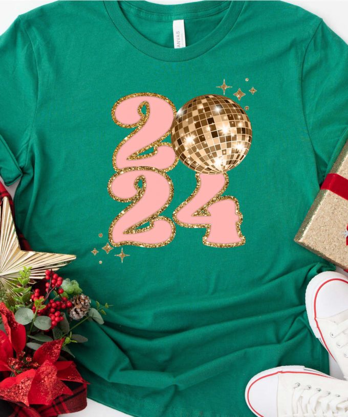 2024 New Year Tshirt, New Year Party Outfit, New Years Eve Shirt, Christmas Gift For Her, 2024 New Year Gift For Women 4