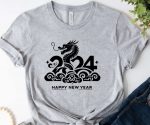 2024 Year Of The Dragon T-shirt, 2024 Chinese New Year Shirt, Dragon Year Tee, Chinese New Year Gift, Unisex Dragon Shirt, Adults Dragon Tee