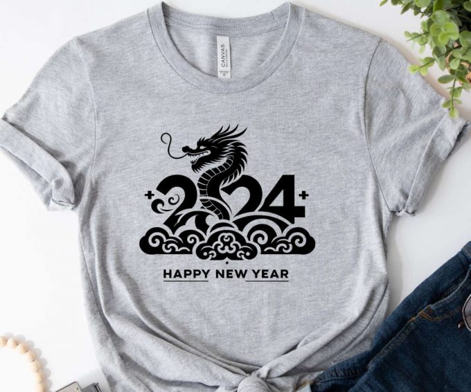 2024 Year Of The Dragon T-Shirt, 2024 Chinese New Year Shirt, Dragon Year Tee, Chinese New Year Gift, Unisex Dragon Shirt, Adults Dragon Tee