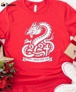 2024 Year Of The Dragon T-shirt, 2024 Chinese New Year Shirt, Dragon Year Tee, Chinese New Year Gift, Unisex Dragon Shirt, Adults Dragon Tee