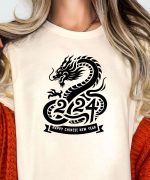 2024 Year Of The Dragon T-shirt, 2024 Chinese New Year Shirt, Dragon Year Tee, Chinese New Year Gift, Unisex Dragon Shirt, Adults Dragon Tee