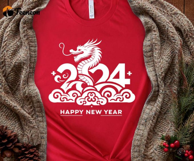 2024 Year Of The Dragon T-Shirt, 2024 Chinese New Year Shirt, Dragon Year Tee, Chinese New Year Gift, Unisex Dragon Shirt, Adults Dragon Tee