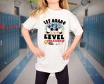 Unlock 5th Grade Level with Game Day T-Shirt – Back to School Cute & Cool Student Shirt for Gamers! Grade Up in Style