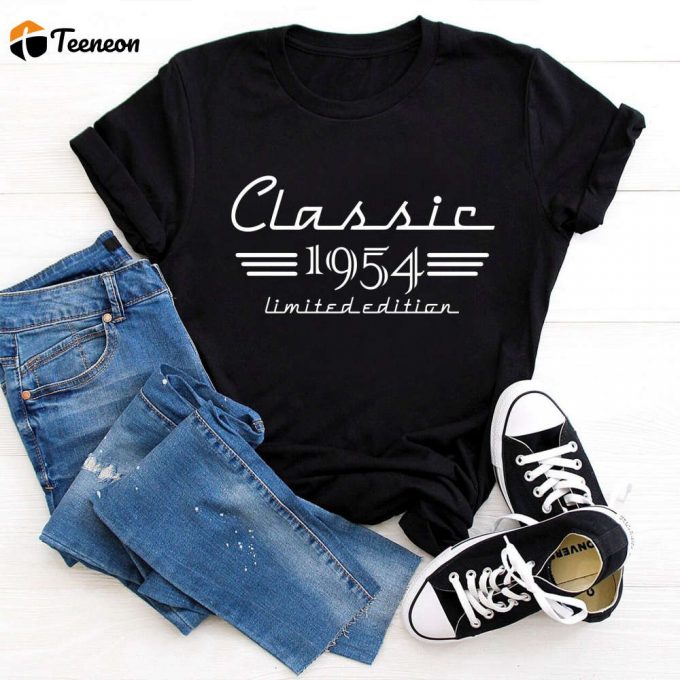 70Th Birthday Auto Owner Gift: Classic 1954 Car Lover Shirt For Men – Retro Vintage Mechanic Gift