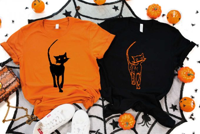 Aesthetic Cat Clothing, Super Cool Men Women Fashion Shirt, Gift For Him Her, Dark T-Shirt ,Ideal Design Hallowen Graphic Animal Tee 3