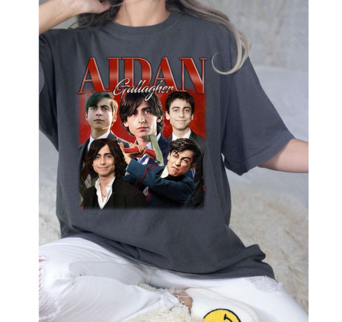 Aidan Gallagher T-Shirt, Aidan Gallagher Shirt, Aidan Gallagher Tees, Hip Hop Graphic, Unisex Tees, Bootleg Retro 90'S Fans Gift, Trendy Tee 2