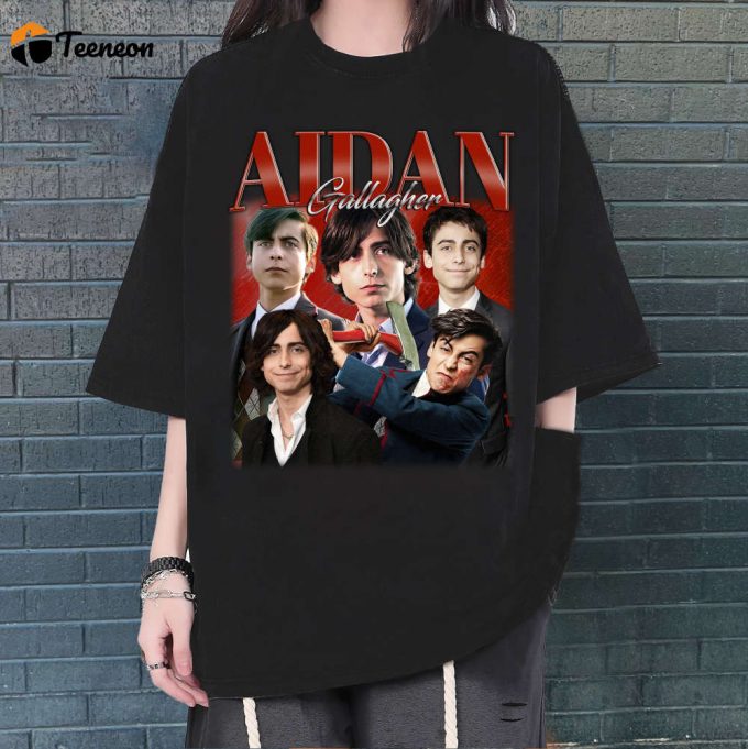 Aidan Gallagher T-Shirt, Aidan Gallagher Shirt, Aidan Gallagher Tees, Hip Hop Graphic, Unisex Tees, Bootleg Retro 90'S Fans Gift, Trendy Tee 1