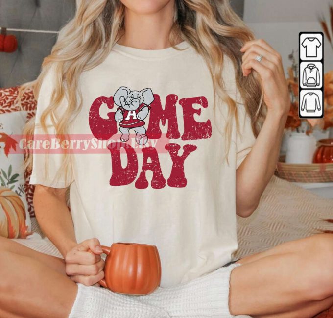 Alabama Game Day Football Shirt &Amp; Crewneck Sweatshirt: Roll Tide Bama Gift 2