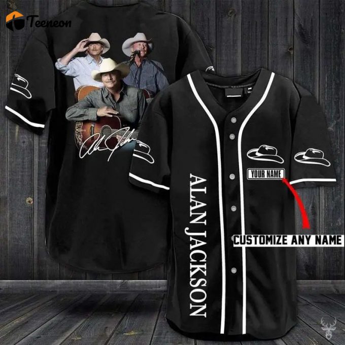 Alan Jackson Baseball Jersey Gift For Men And Women