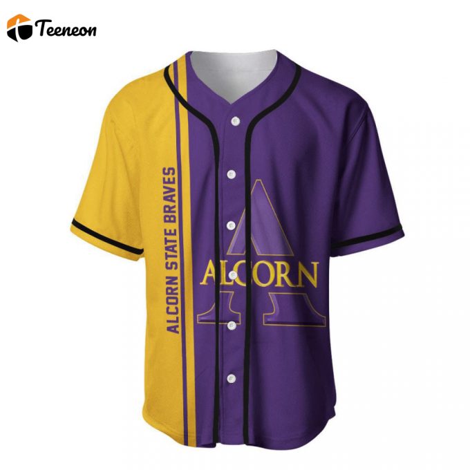 Alcorn State Braves Baseball Jersey Gift For Men And Women 1