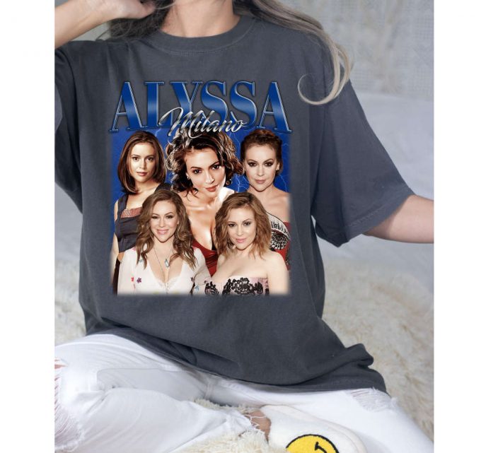 Alyssa Milano T-Shirt, Alyssa Milano Shirt, Alyssa Milano Tees, Hip Hop Graphic, Unisex Shirt, Bootleg Retro 90'S Fans Gift, Trendy Shirt 2